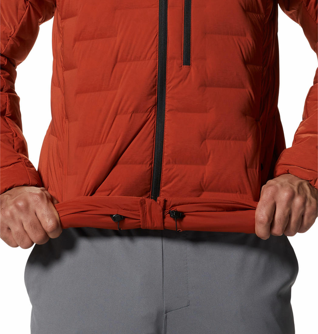 Mountain Hardwear Mens Red Stretchdown Hoody