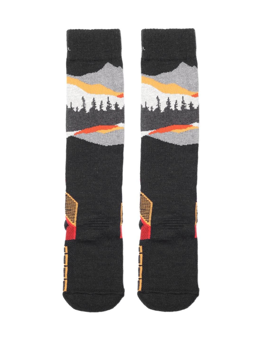 Columbia Unisex Black SOCKS UX 1PR OMNI SKI-MTN-LRG  (1 Pair) (Non Returnable)