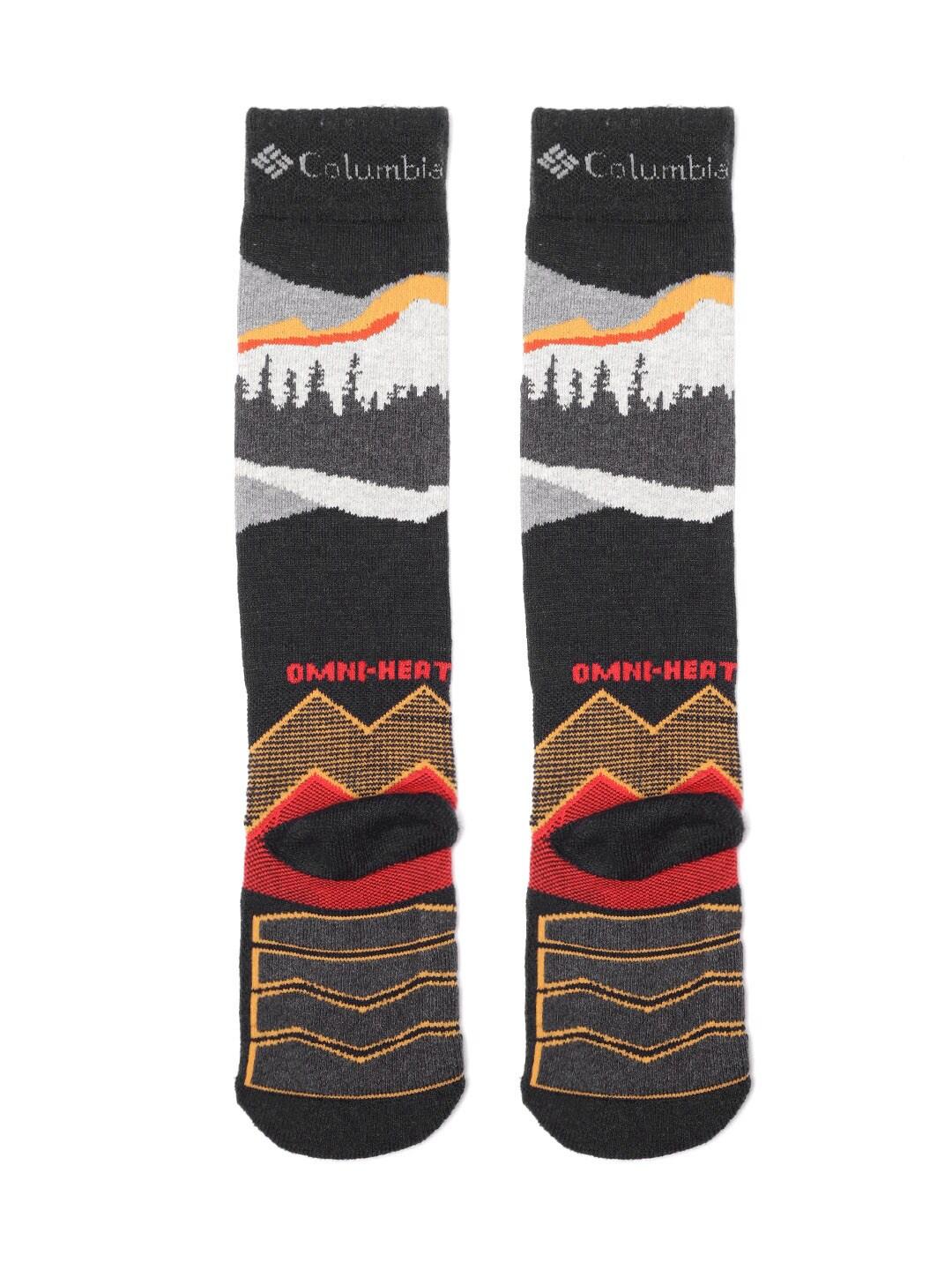 Columbia Unisex Black SOCKS UX 1PR OMNI SKI-MTN-LRG  (1 Pair) (Non Returnable)
