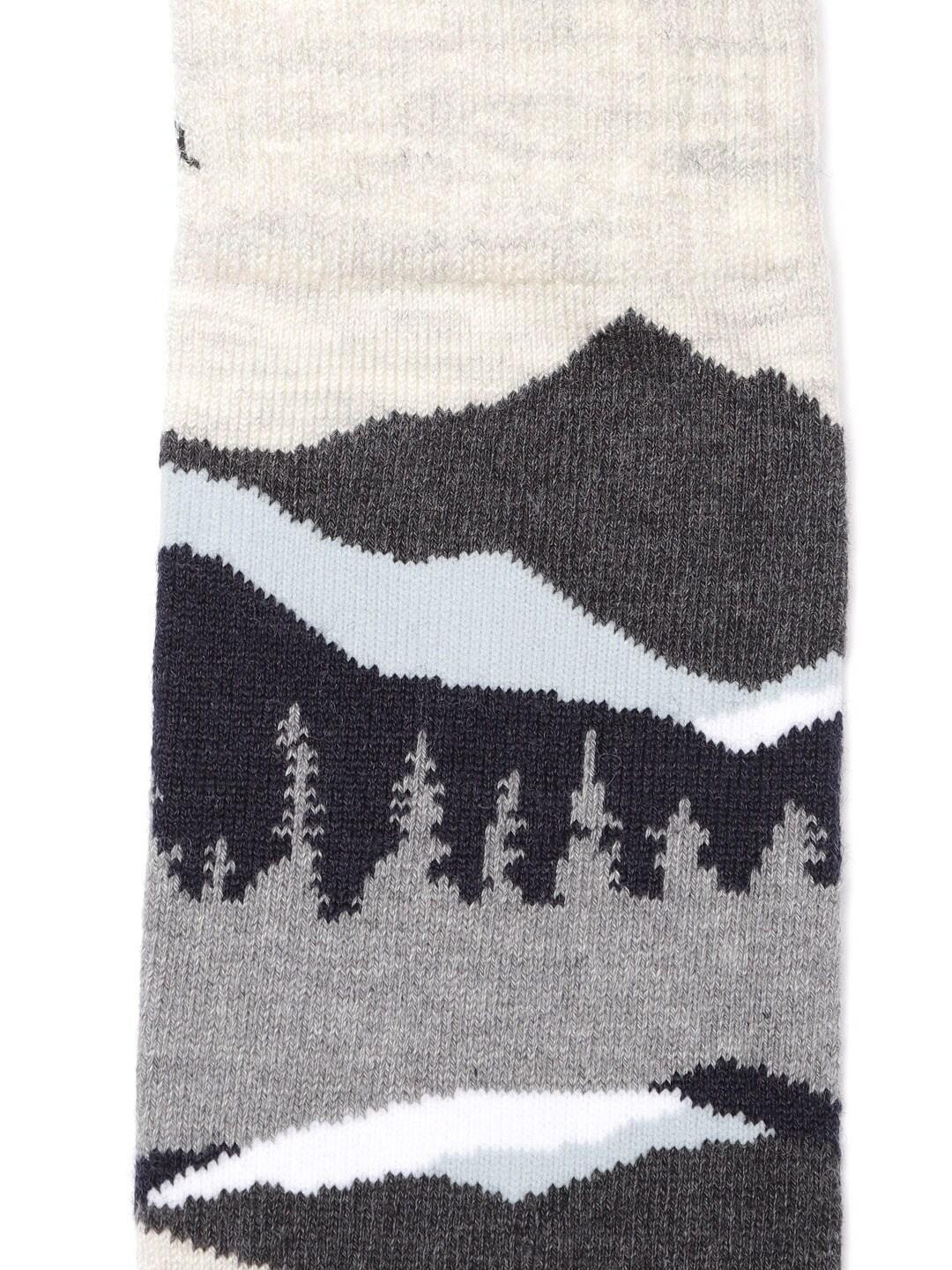 Columbia Unisex White SOCKS UX 1PR OMNI SKI-MTN-LRG  (1 Pair) (Non Returnable)