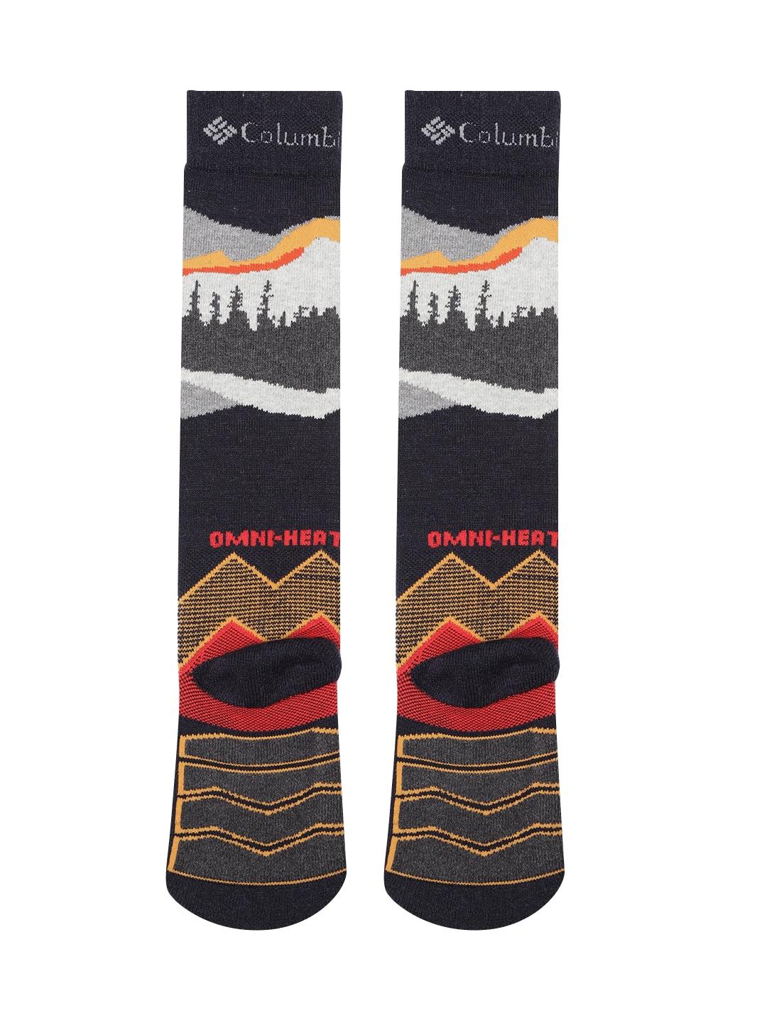Columbia Unisex Black SOCKS UX 1PR OMNI SKI-MTN-SML  (1 Pair) (Non Returnable)