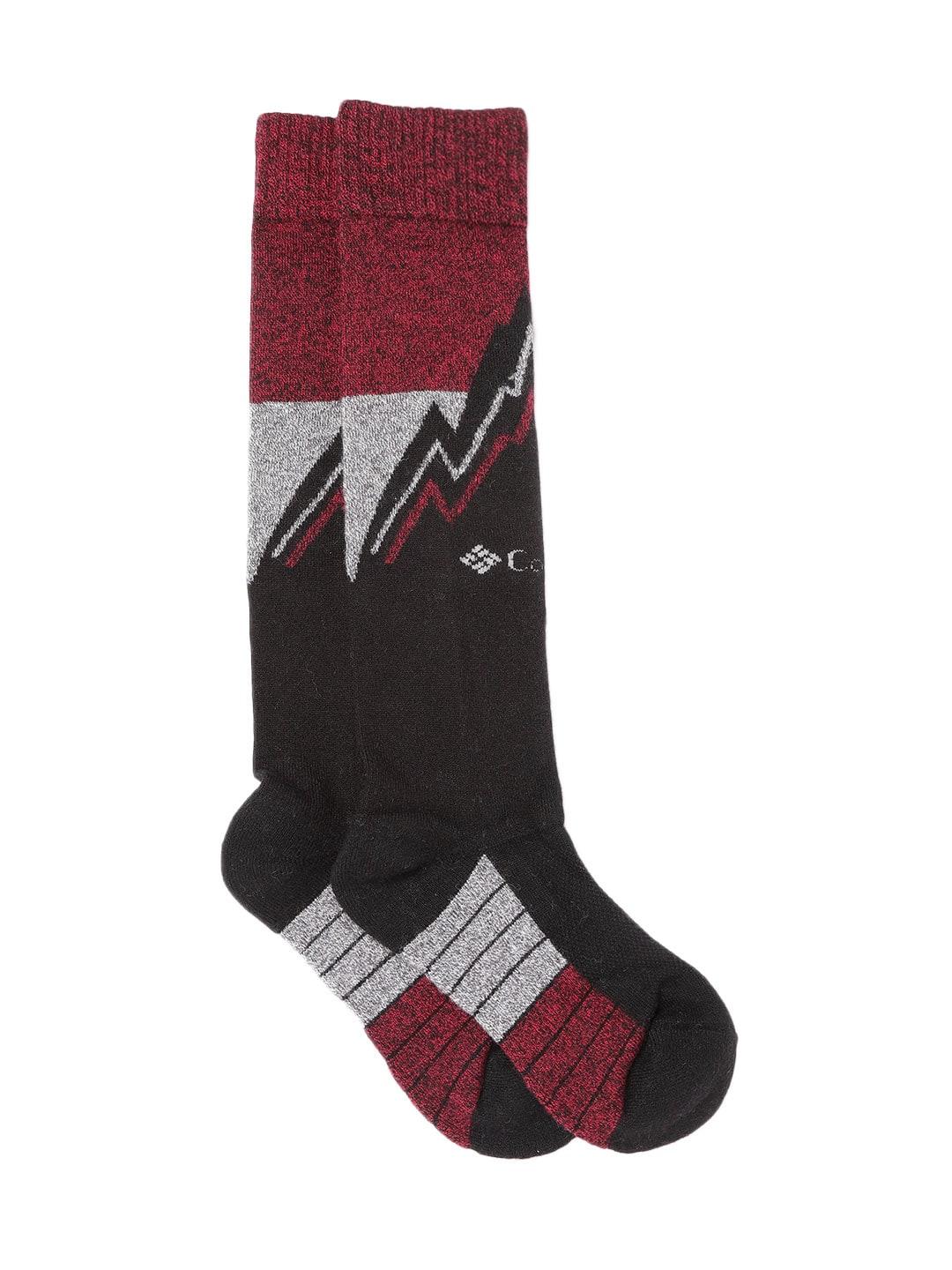 Columbia Unisex Black SOCKS UX 1P SKI OTC/MEDIUM 1P  (1 Pair) (Non Returnable)