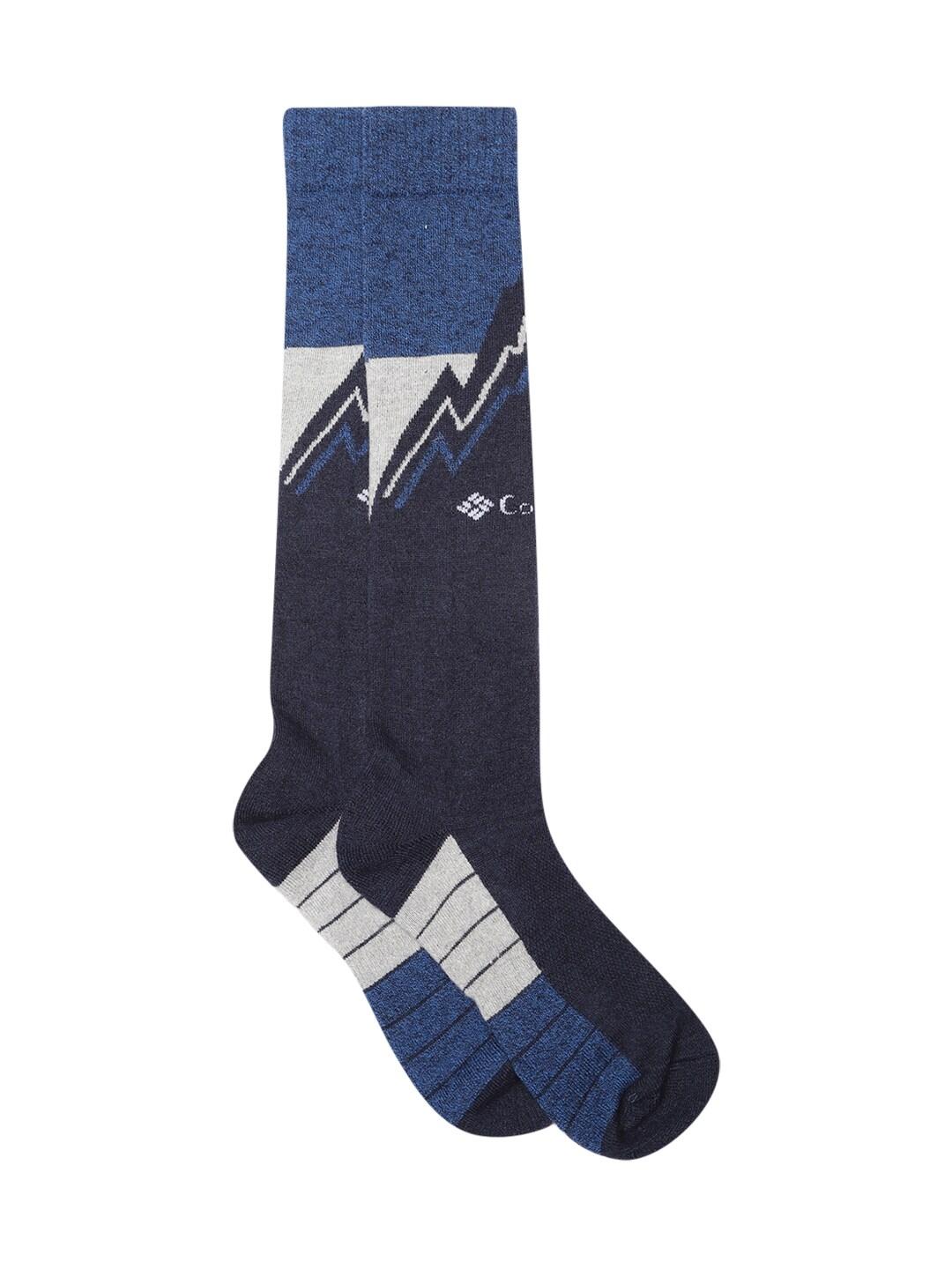 Columbia Unisex Blue SOCKS UX 1P SKI OTC/LARGE 1P C  (1 Pair) (Non Returnable)