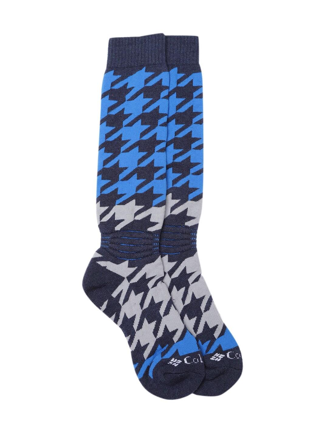 Columbia Unisex Blue SOCKS UX 1P SNWBRD/MED-HNDSTH  (1 Pair) (Non Returnable)