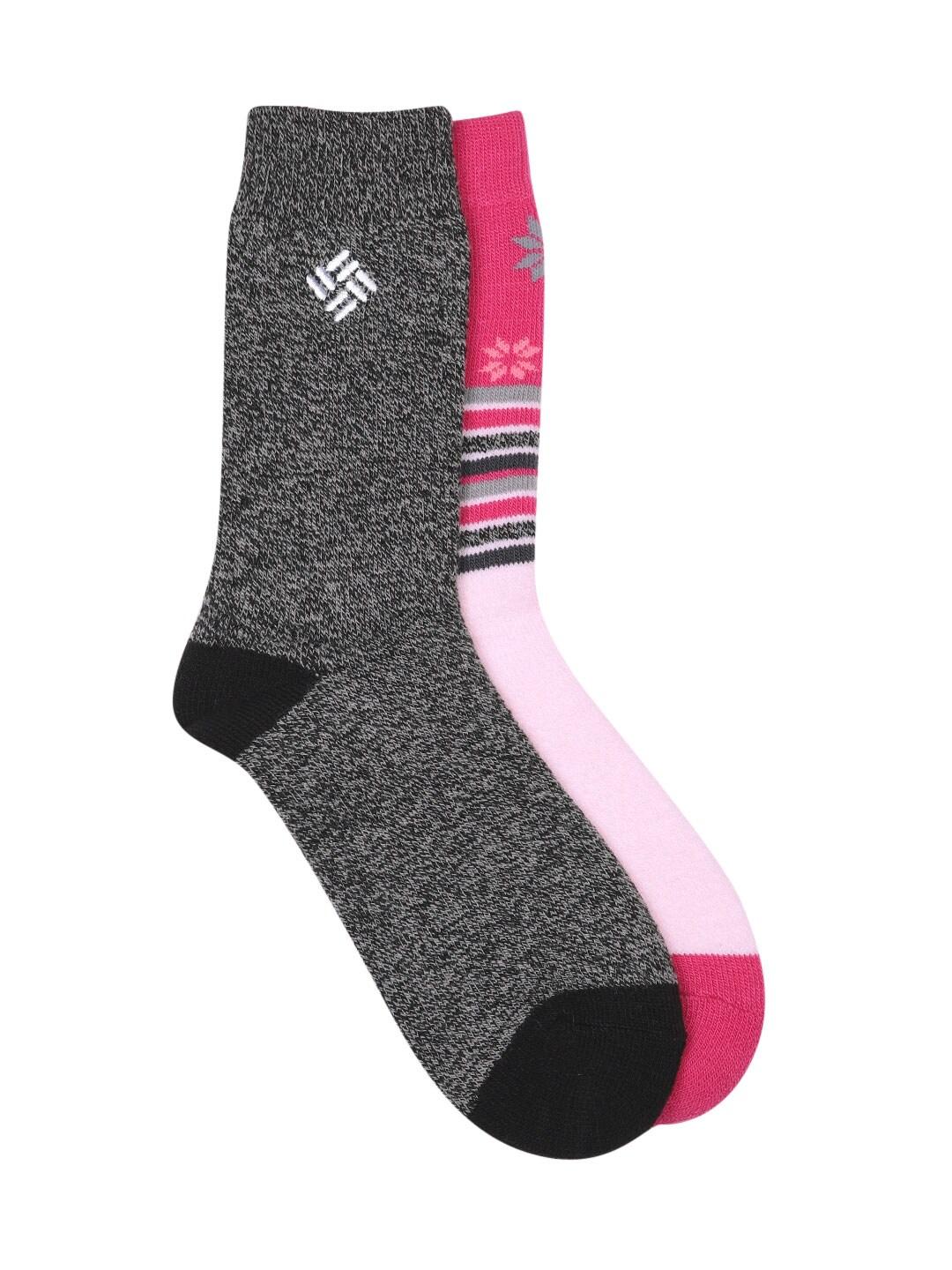 Columbia Women Black Medium Weight Snowfall Thermal  (2 Pair) (Non Returnable)