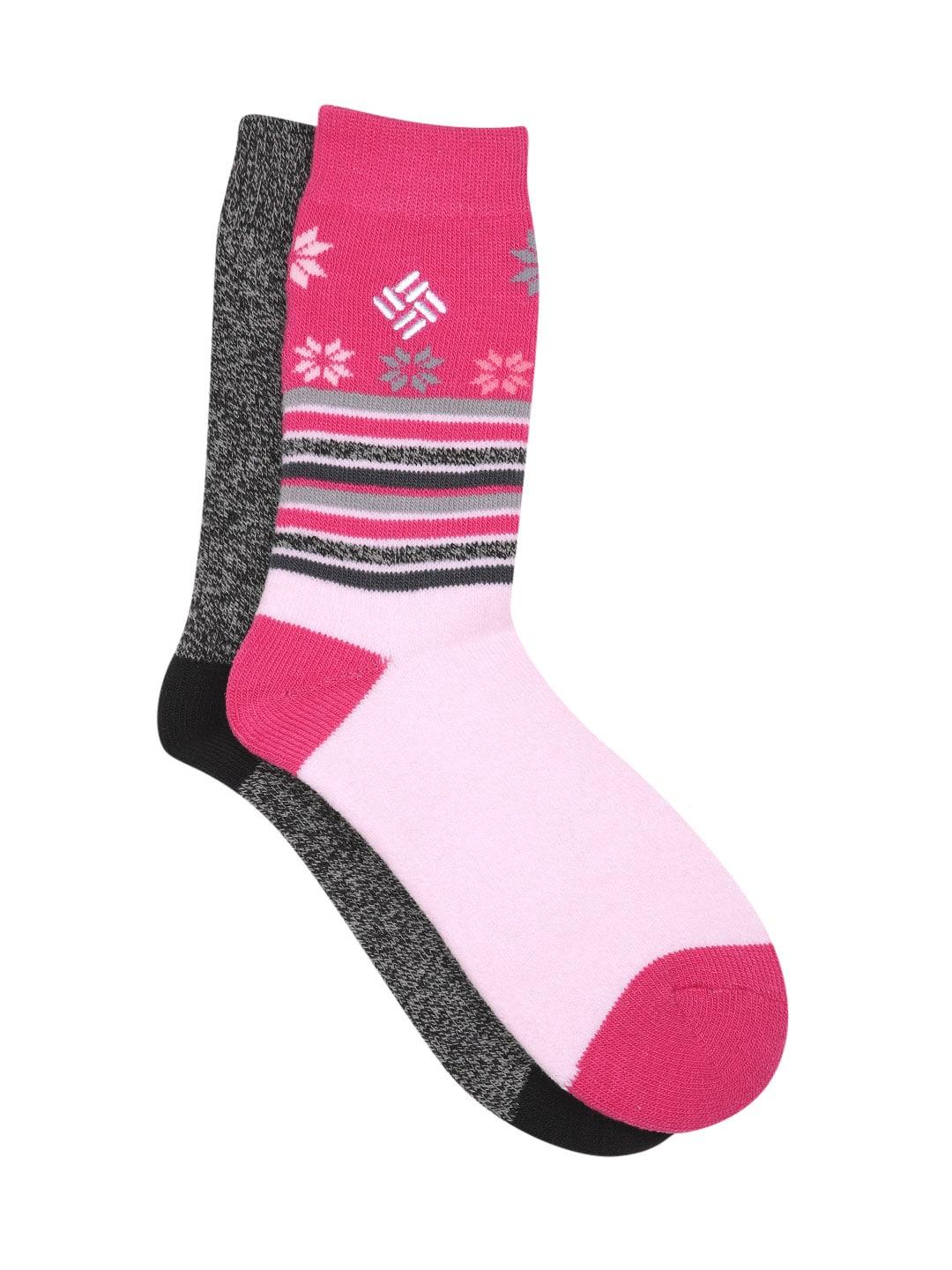 Columbia Women Black Medium Weight Snowfall Thermal  (2 Pair) (Non Returnable)
