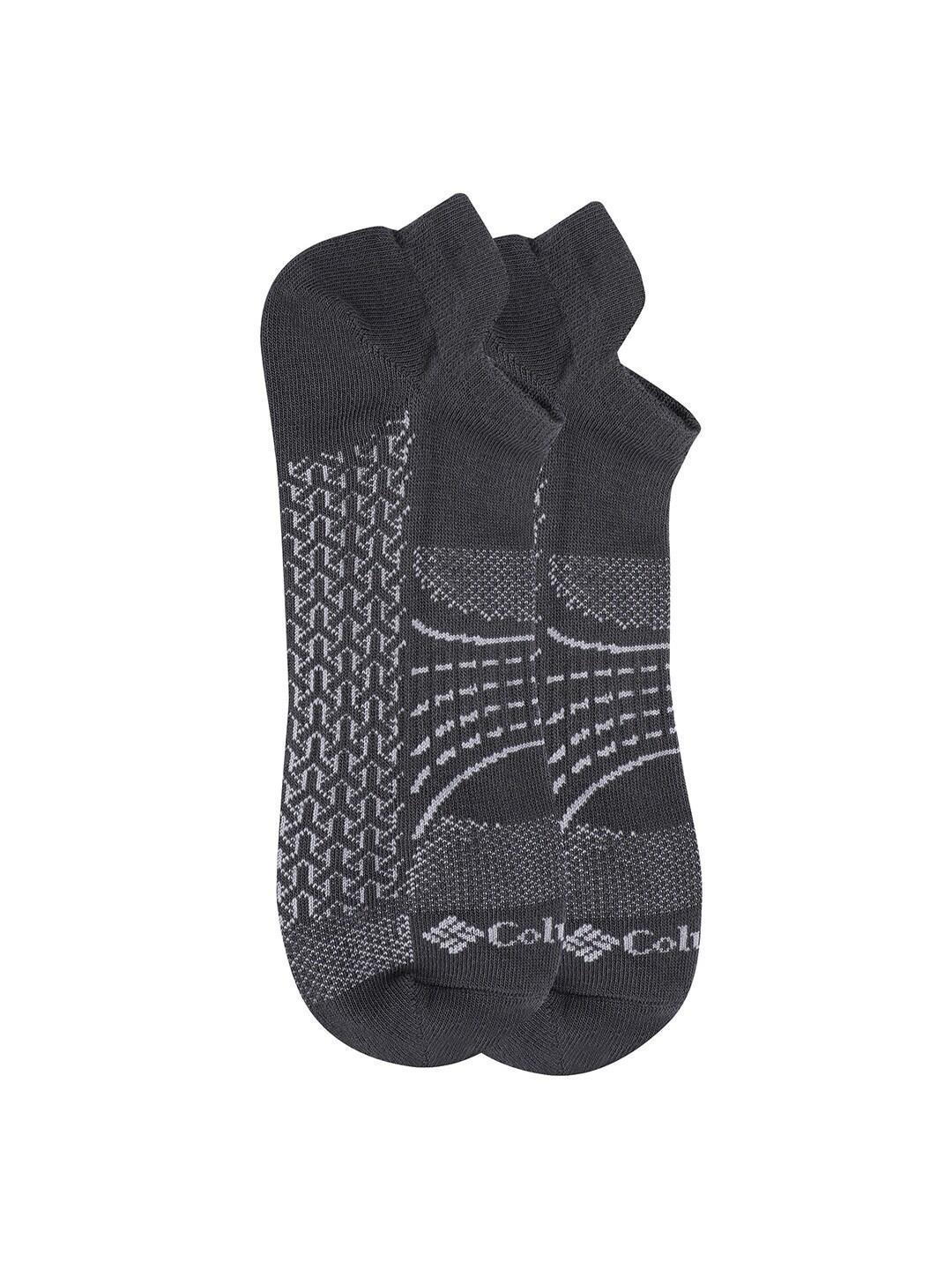 Columbia Men Grey SOCKS MN 2P NOSHO-ACTV-MAPPED (2 Pairs) (Non Returnable)