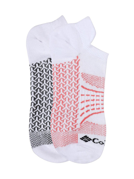 Columbia Women White SOCKS WM 2P NOSHO-ACTV-MAPPED (2 Pairs) (Non Returnable)