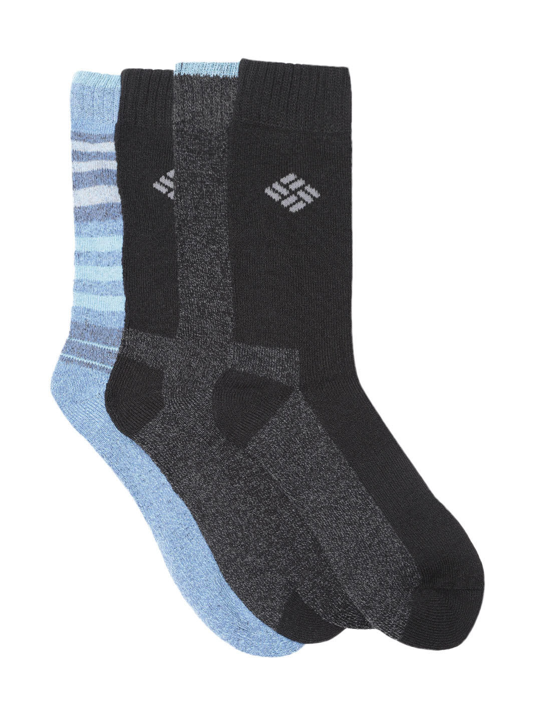 Columbia Women Black SOCKS WM 4P MOIS CTRL CRW-SMU  (4 Pair) (Non Returnable)
