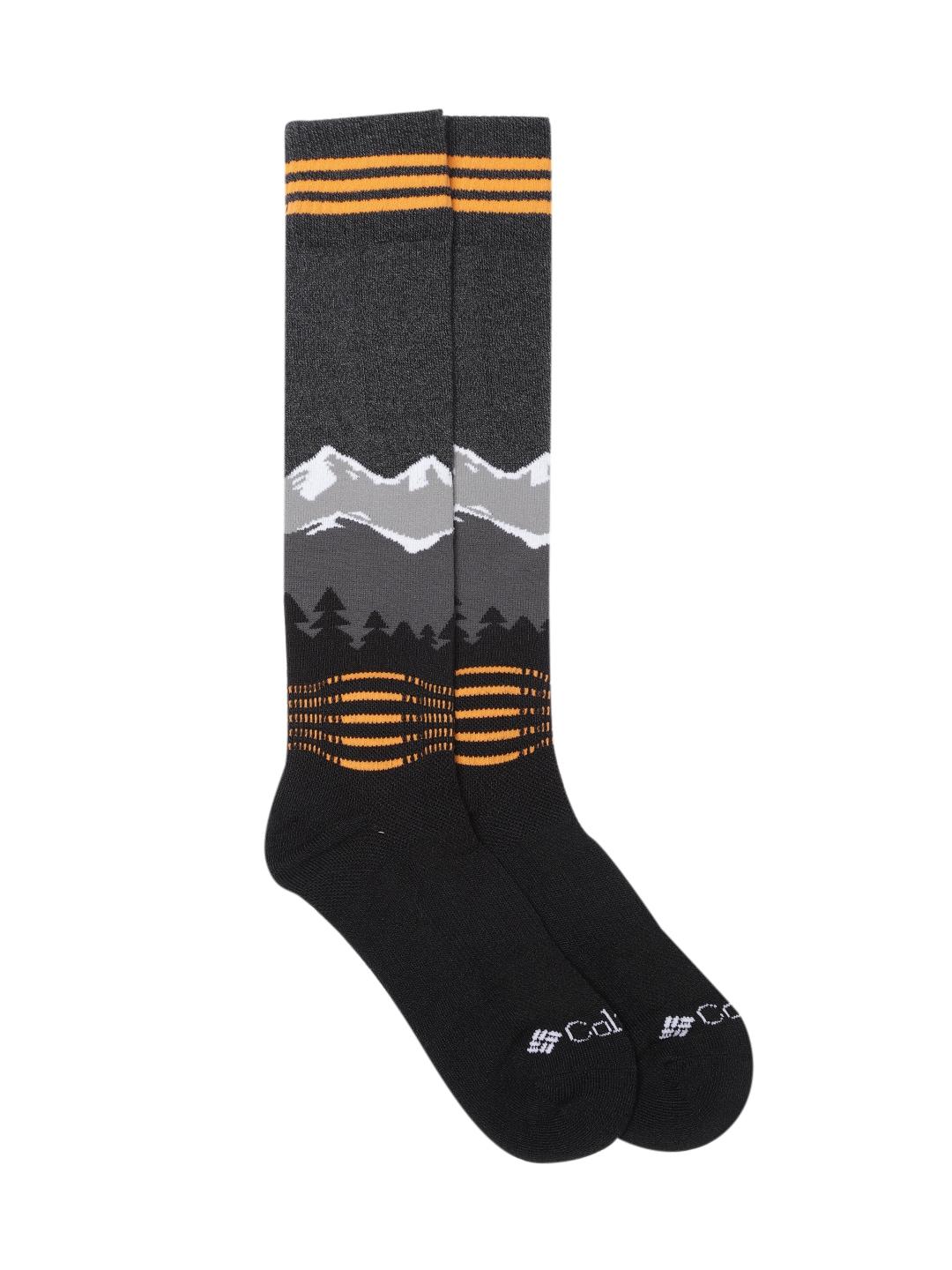 Columbia Unisex Black SOCKS UX 1P SKI OTC-ECO-MED 1P  (1 Pair) (Non Returnable)