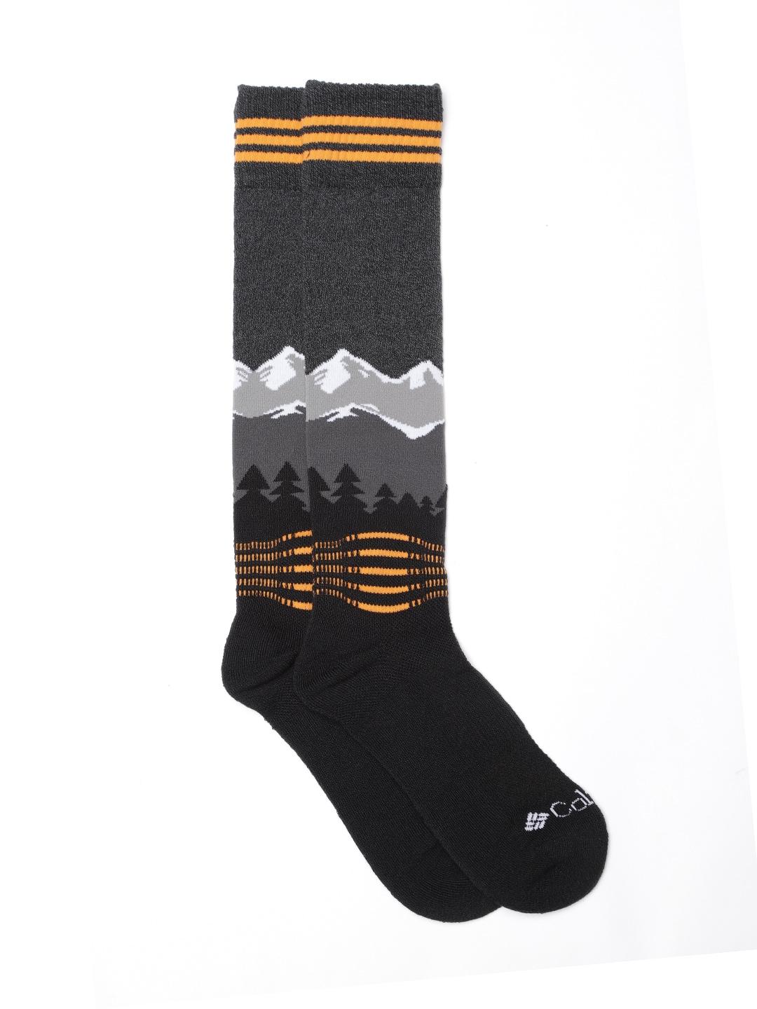 Columbia Unisex Black SOCKS UX 1P SKI OTC-ECO-MED 1P  (1 Pair) (Non Returnable)