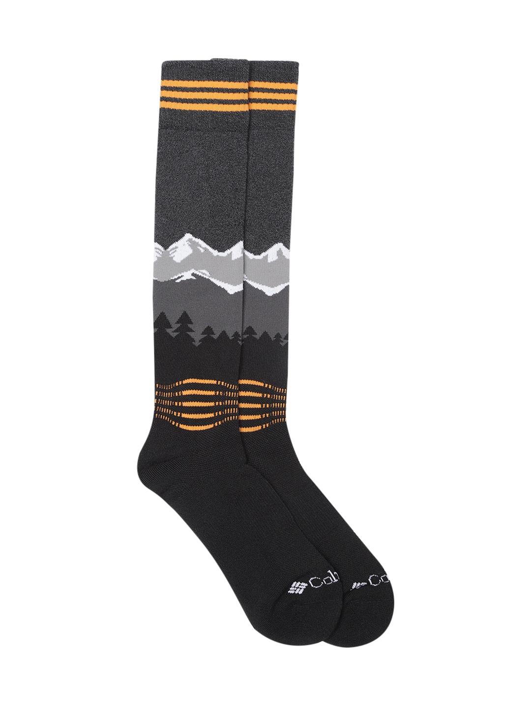 Columbia Unisex Black SOCKS UX 1P SKI OTC-ECO-LRG 1P  (1 Pair) (Non Returnable)