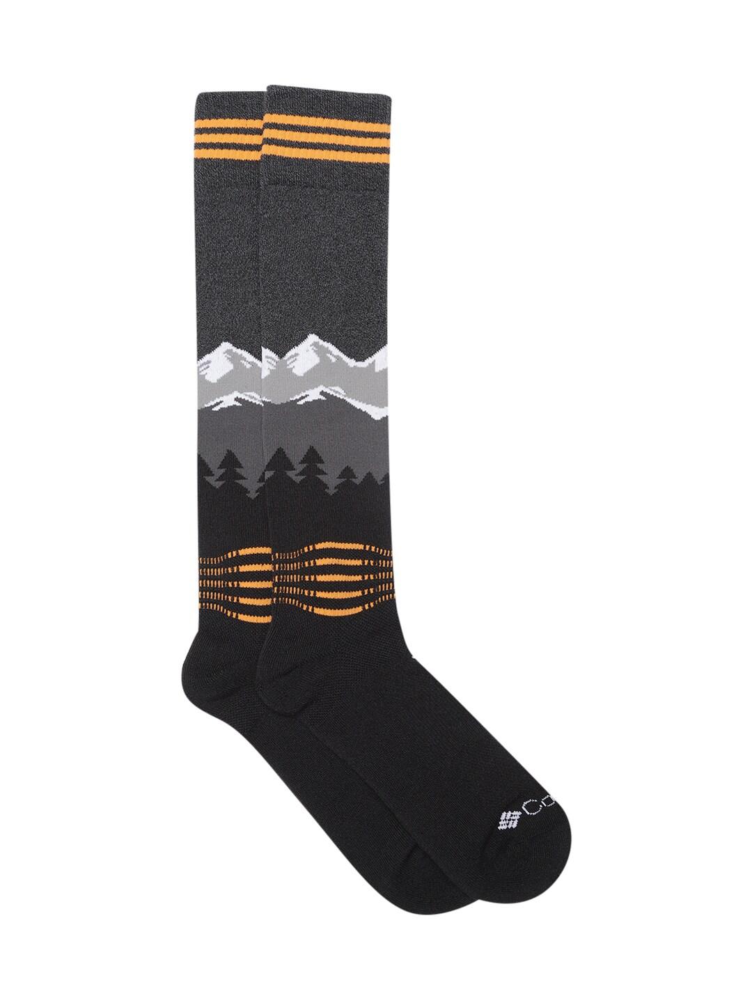 Columbia Unisex Black SOCKS UX 1P SKI OTC-ECO-LRG 1P  (1 Pair) (Non Returnable)