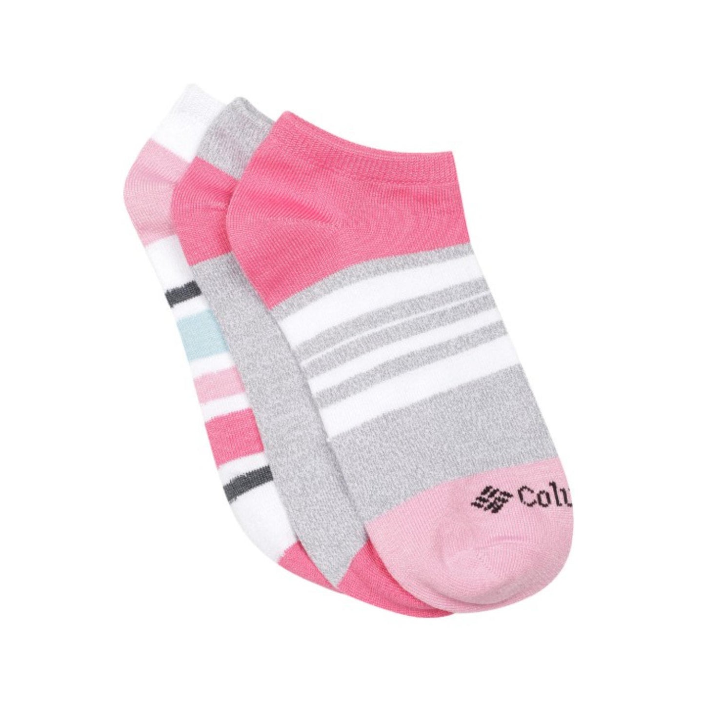 Columbia Womens Multi SUPER SOFT POLYTAM COLORBLOCK NO SHOW (Non Returnable)
