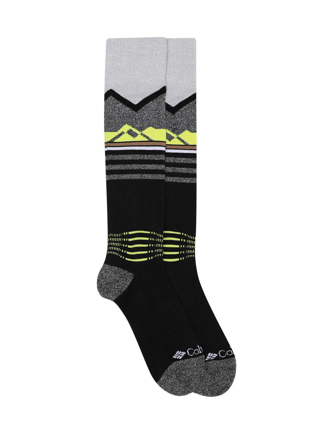 Columbia Unisex Black SOCKS UX 1P SKI OTC LRG 1 PAIR  (1 Pair) (Non Returnable)
