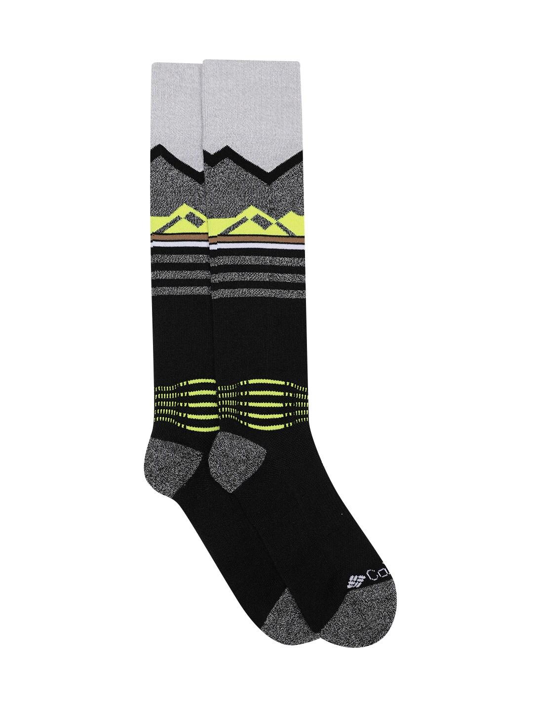 Columbia Unisex Black SOCKS UX 1P SKI OTC LRG 1 PAIR  (1 Pair) (Non Returnable)