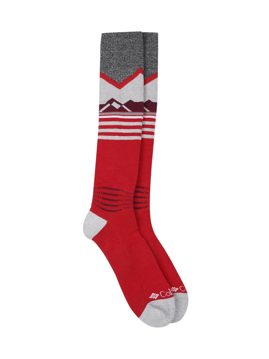 Columbia Unisex Red SOCKS UX 1P HIK CRW MD WT MED  (1 Pair) (Non Returnable)