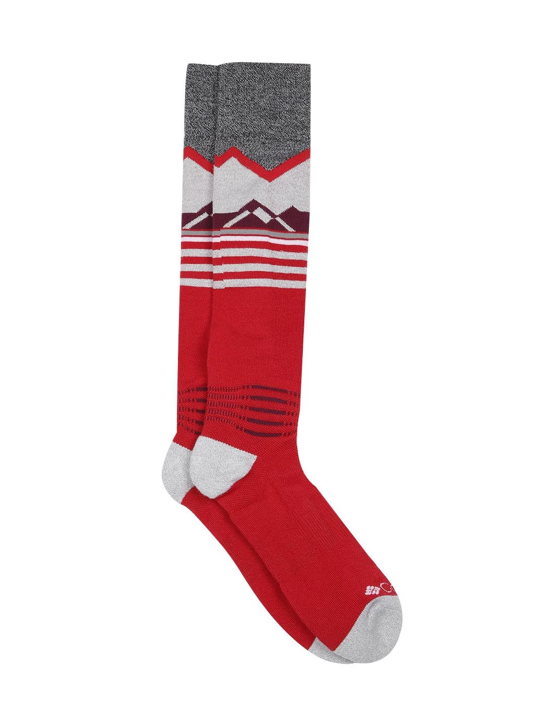 Columbia Unisex Red SOCKS UX 1P HIK CRW MD WT MED  (1 Pair) (Non Returnable)