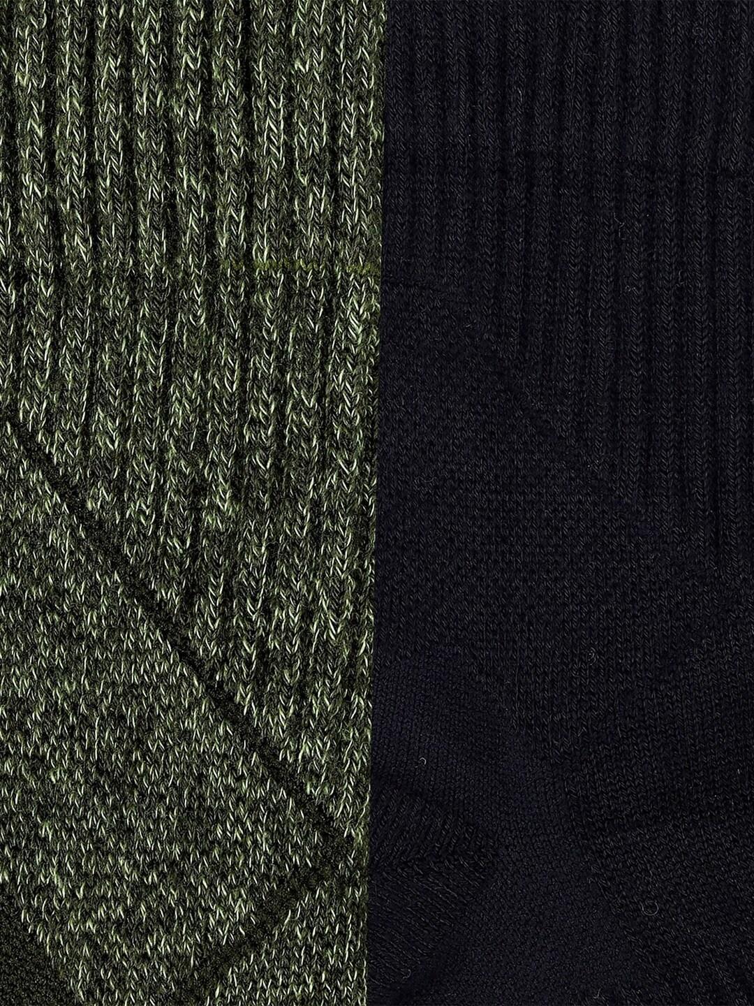 Columbia Men Black SOCKS MN 2P HIKE QTR-HEELPWR 2  (2 Pair) (Non Returnable)