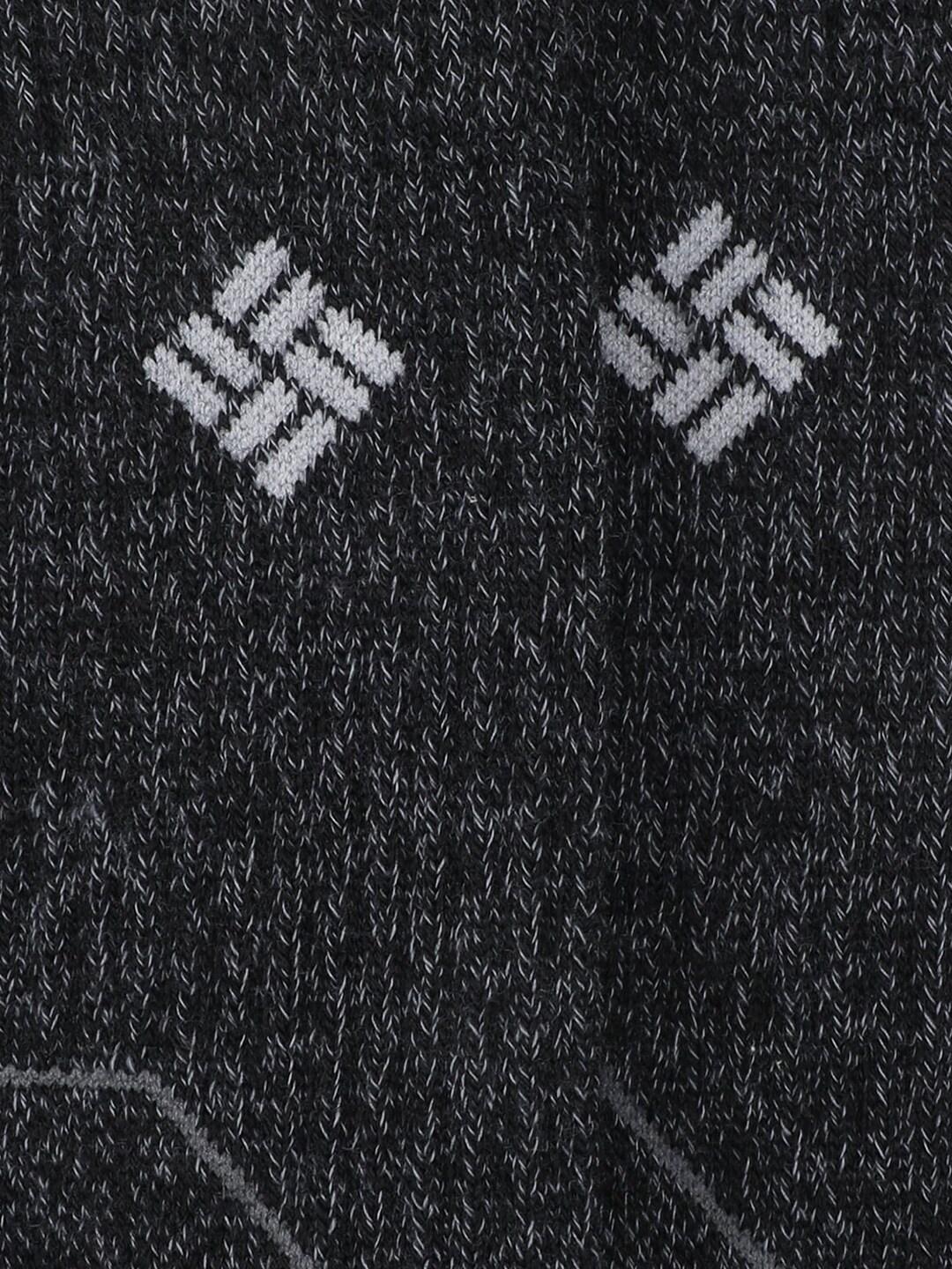 Columbia Men Black SOCKS MN 2P HIKE QTR-HEELPWR 2  (2 Pair) (Non Returnable)