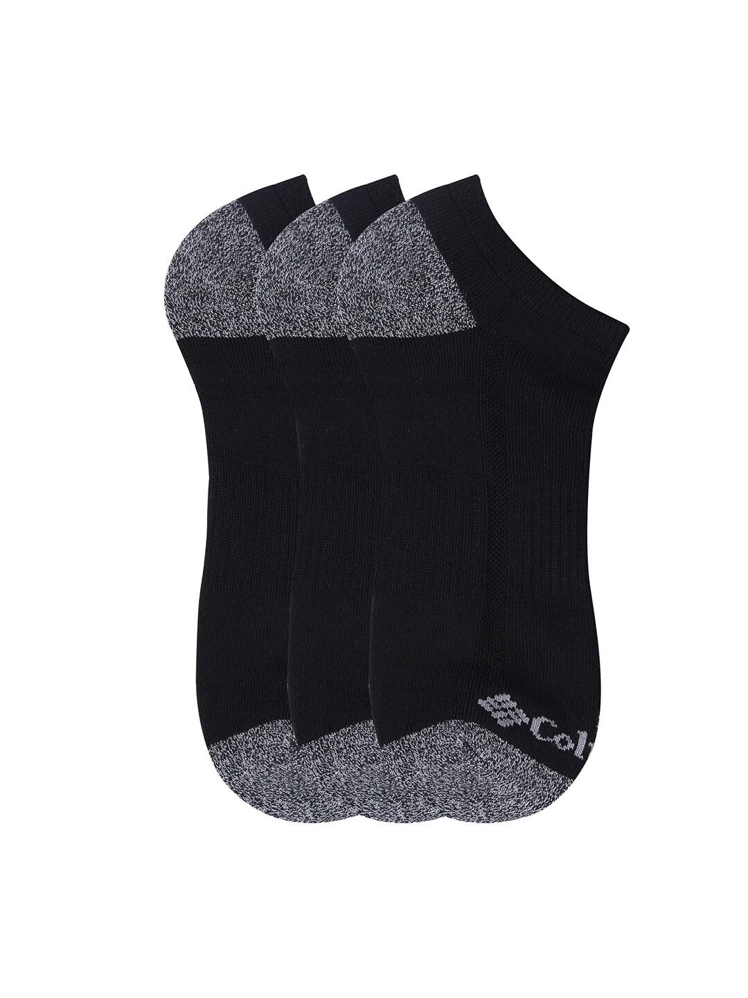 Columbia Men Black SOCKS MN 3P NO-SHOW-HCUSH-H&T (3 Pairs) (Non Returnable)