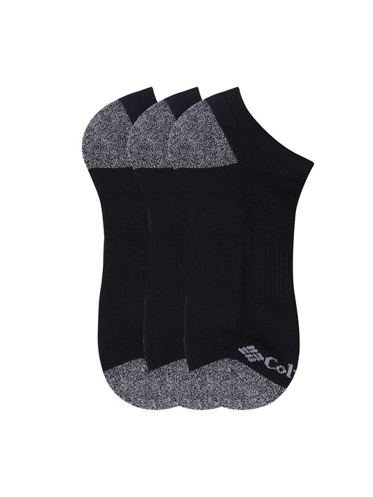Columbia Men Black SOCKS MN 3P NO-SHOW-HCUSH-H&T (3 Pairs) (Non Returnable)