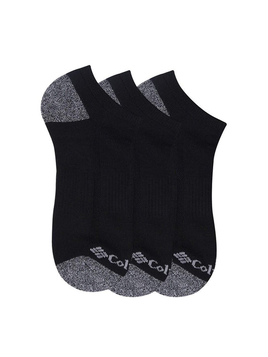 Columbia Men Black SOCKS MN 3P NO-SHOW-HCUSH-H&T (3 Pairs) (Non Returnable)