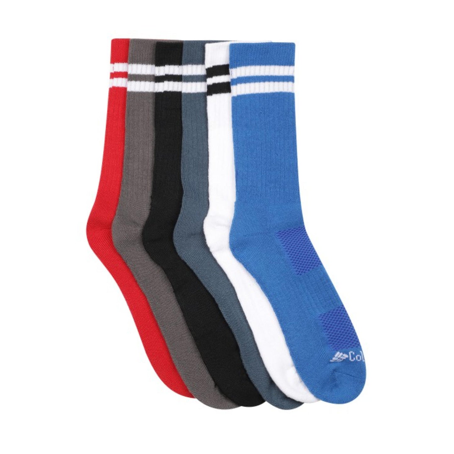 Columbia Men Multi COLOR WOW CREW  (6 Pair) (Non Returnable)