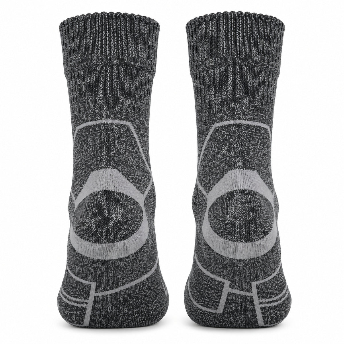 Columbia Men Grey Hike Crew Half Cush Socks Pack of 2 (Non Returnable)