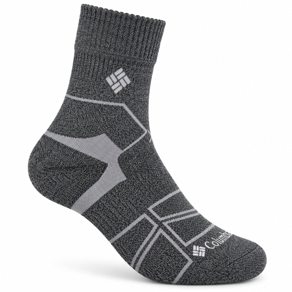 Columbia Men Grey Hike Crew Half Cush Socks Pack of 2 (Non Returnable)