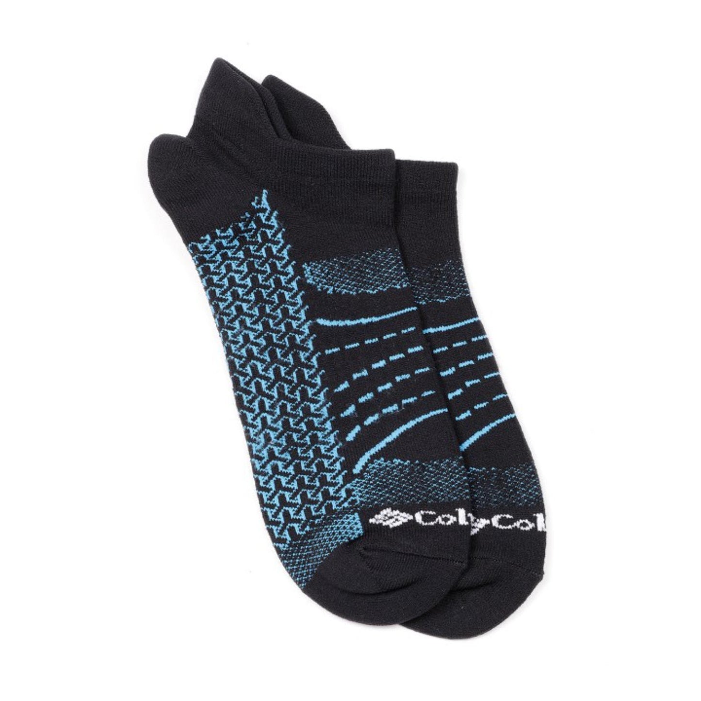 Columbia Womens Black MAPPED BRRR NO-SHOW LIGHTWEIGHT (Non Returnable)