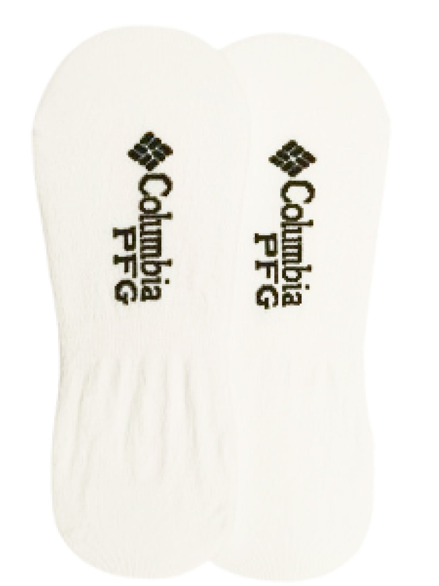Columbia Men White PFG Basic Liner 4P Socks - Pack of 2