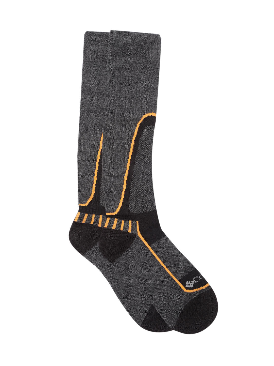 Columbia Unisex Black SOCKS UX 1P SKI OTC/MED (1 Pair) (Non Returnable)