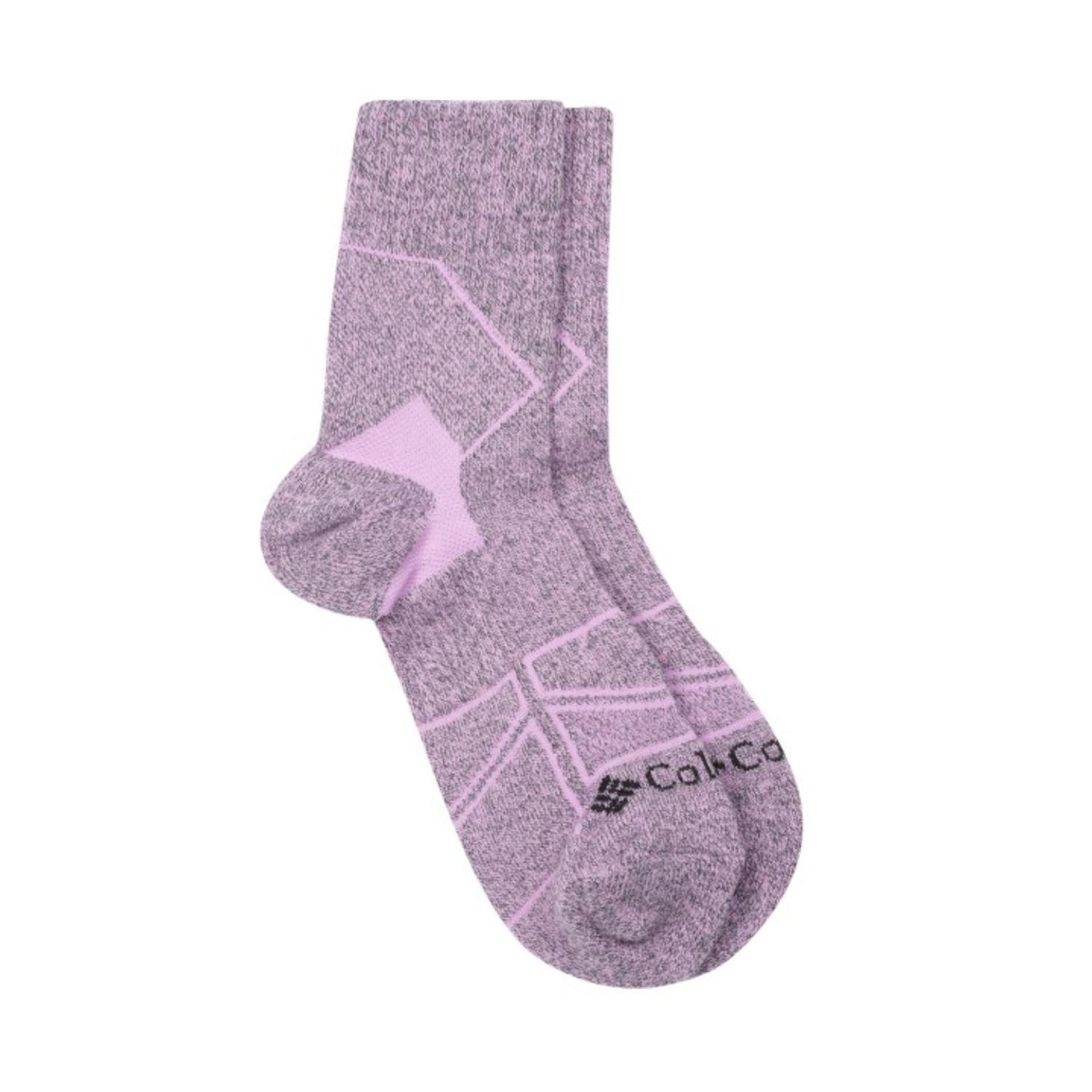 Columbia Unisex Purple HIKE QUARTER MEDIUM WEIGHT  (1 Pair) (Non Returnable)