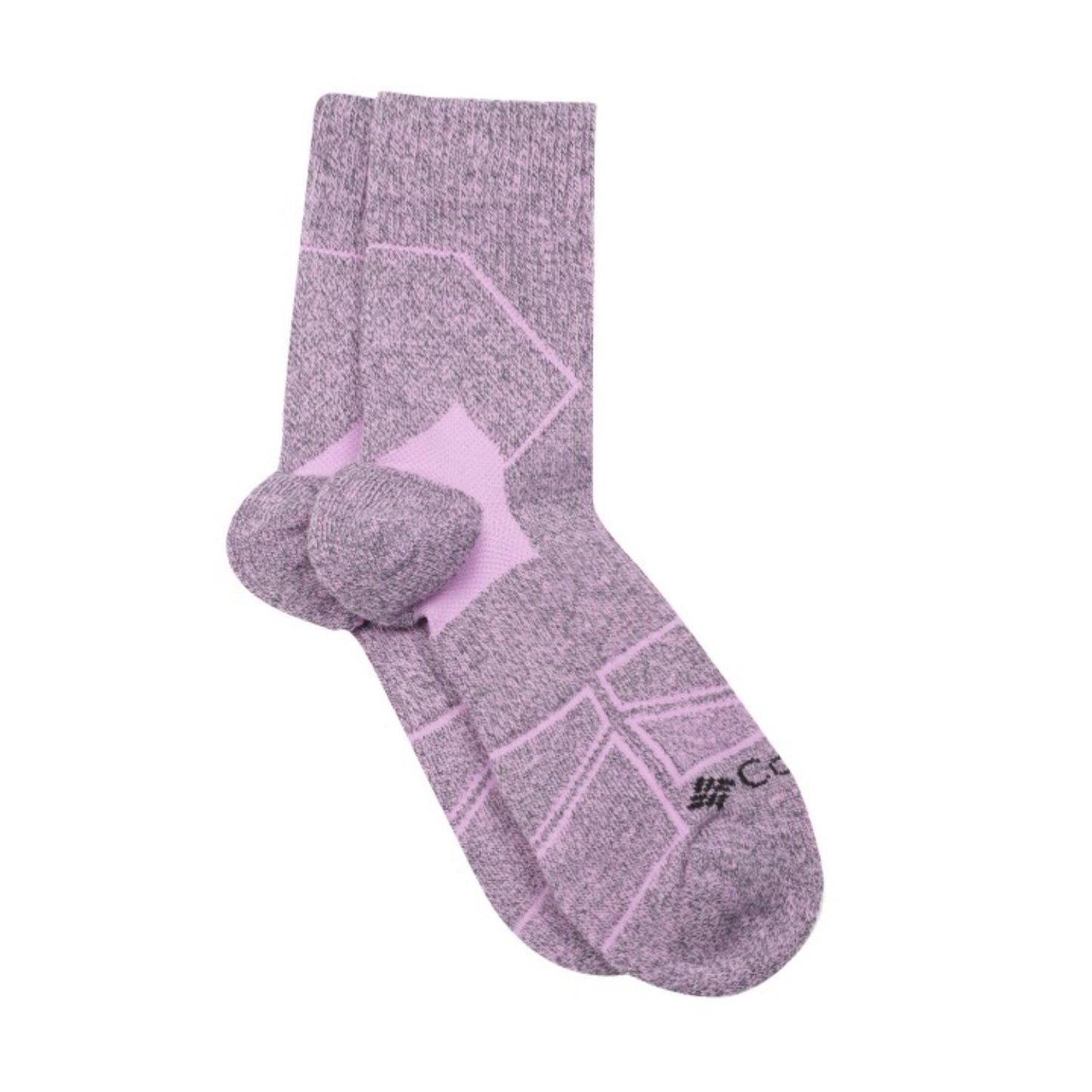 Columbia Unisex Purple HIKE QUARTER MEDIUM WEIGHT  (1 Pair) (Non Returnable)