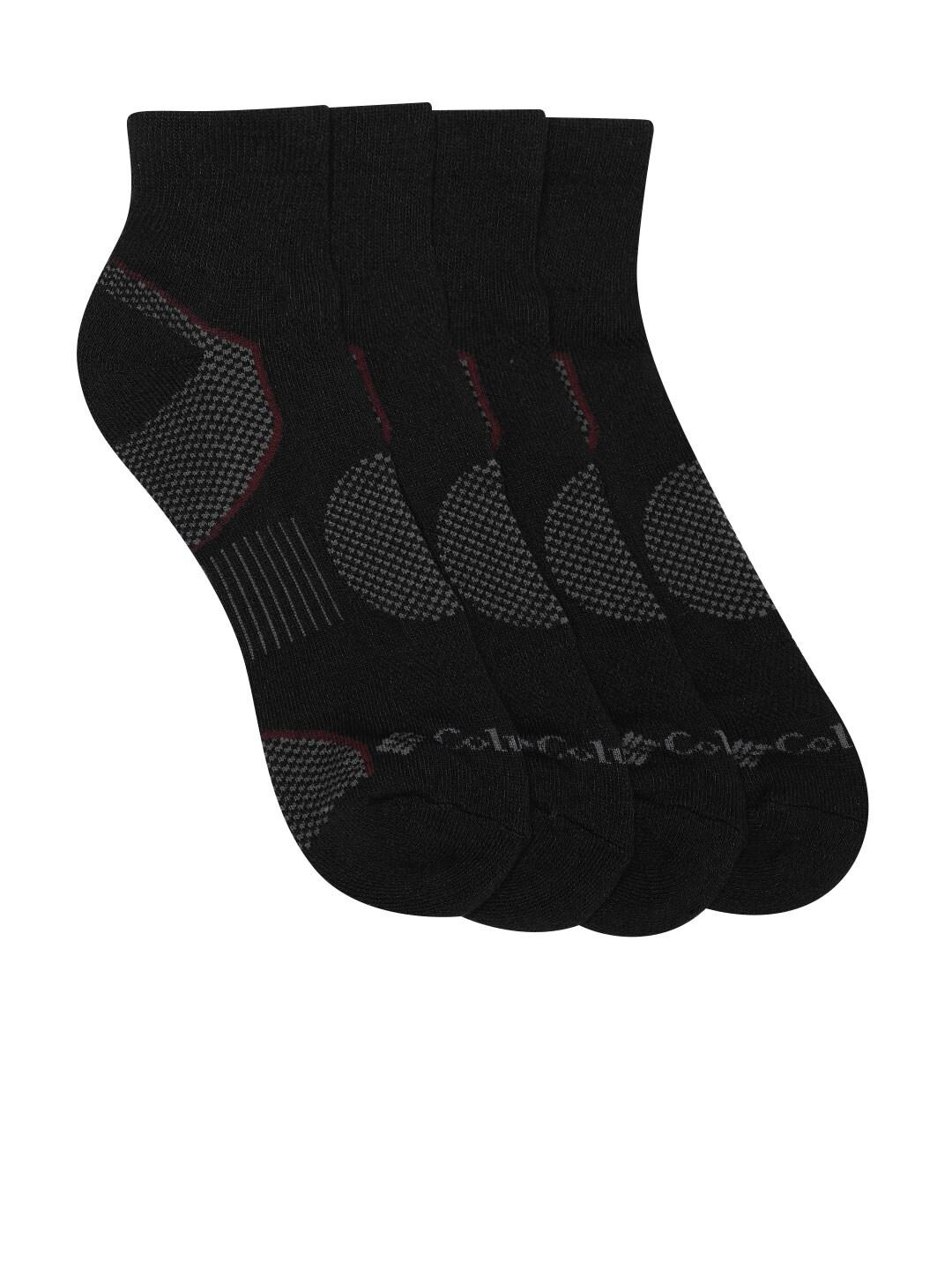Columbia Unisex Black SOCKS MN 2P QUARTER-BALNCE PT (2 Pairs)