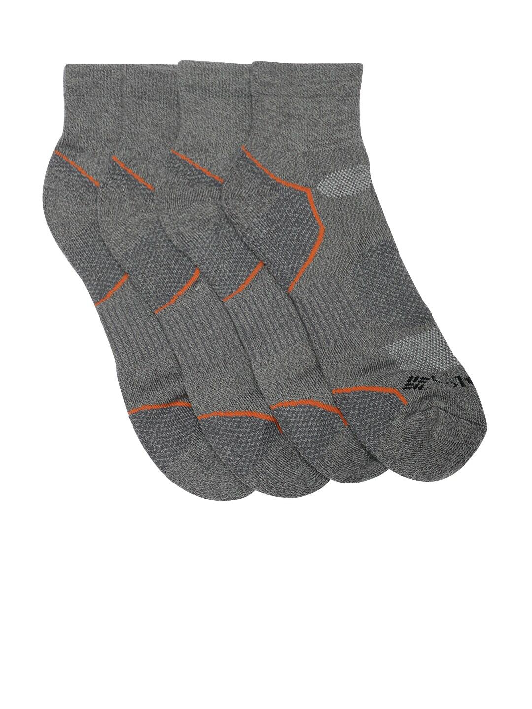 Columbia Unisex Grey SOCKS MN 2P QUARTER-BALNCE PT (2 Pairs)