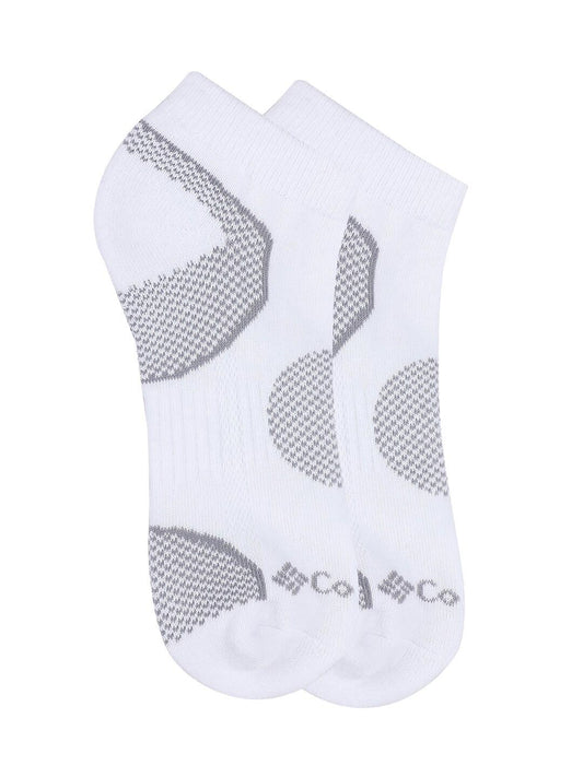 Columbia Women White SOCKS WM 2P BAL PT WALK LOCUT (2 Pairs) (Non Returnable)