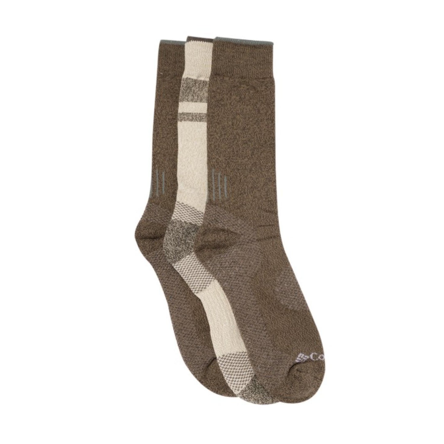 Columbia Men Brown BALANCE POINT CREW  (3 Pair) (Non Returnable)