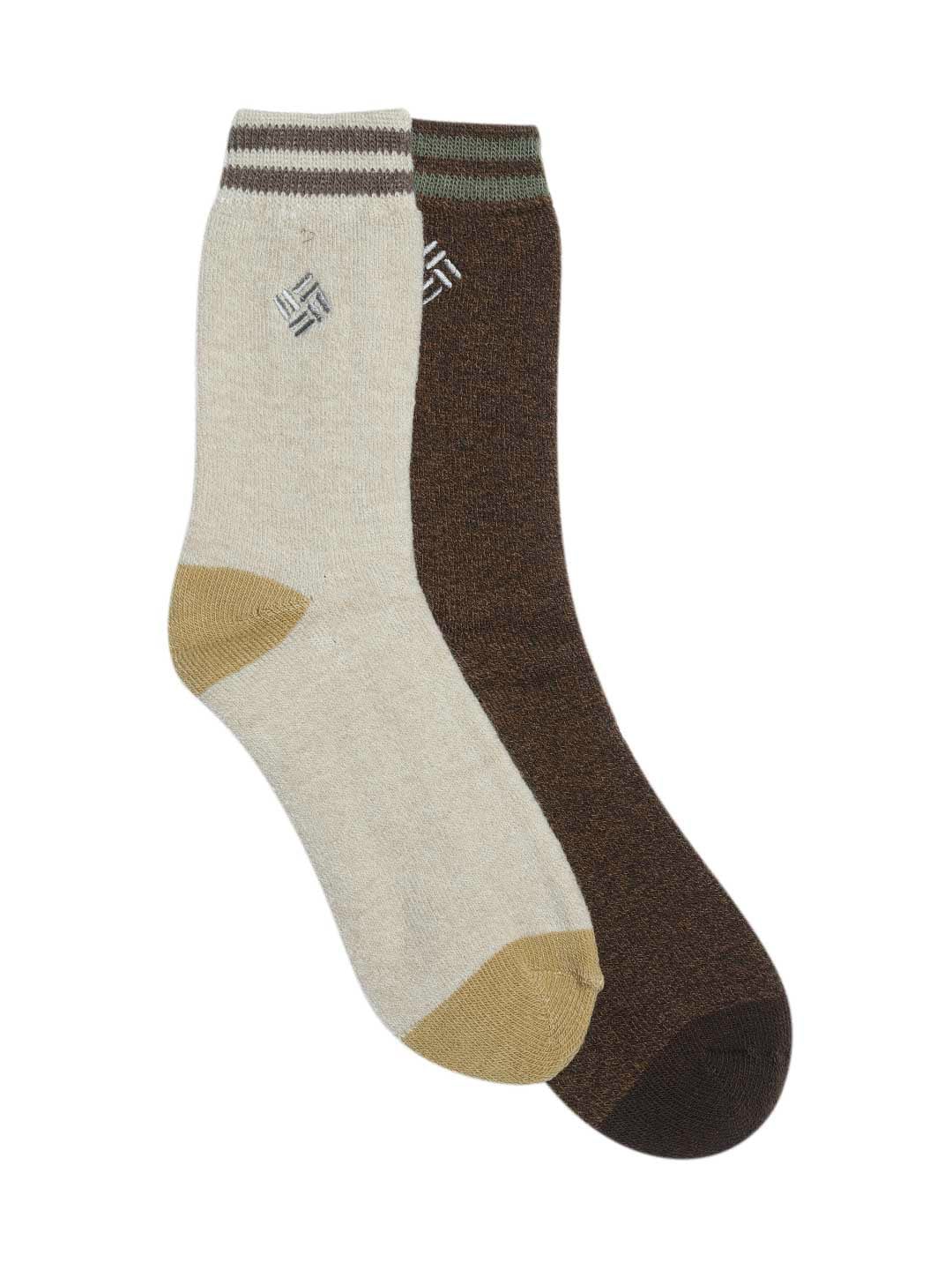 Columbia Men Brown Midweight Thermal Basic  (2 Pair) (Non Returnable)