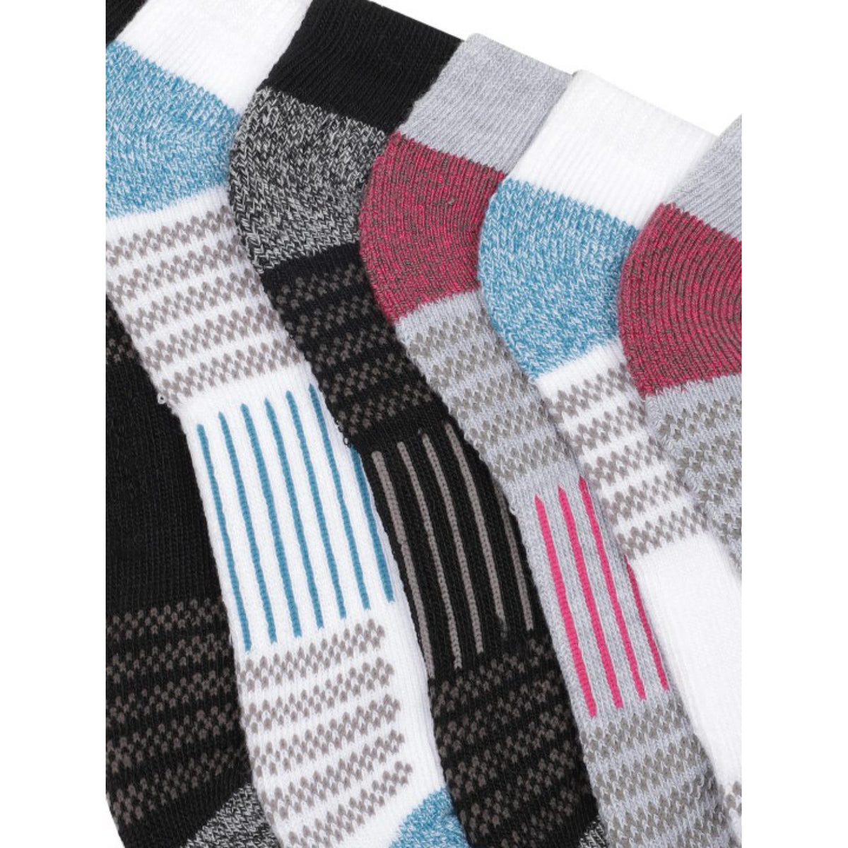Columbia Women Multi FASHION NO-SHOW WITH PIQUE FOOTBED  (6 Pair) (Non Returnable)