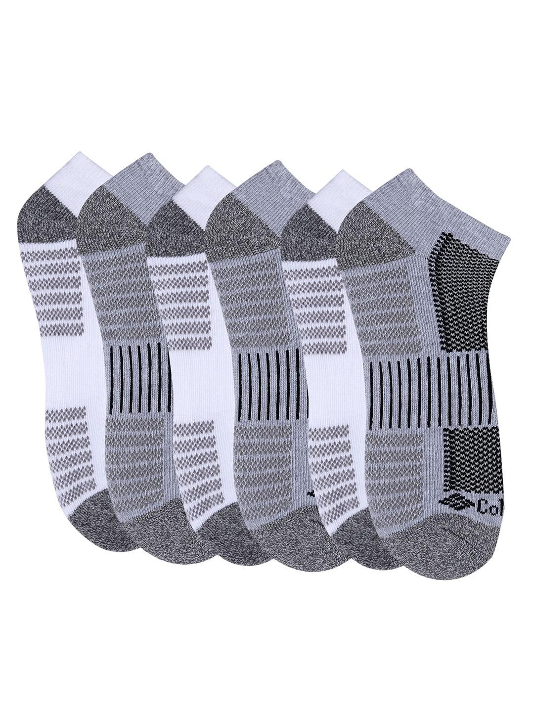 Columbia Men Multi SOCKS MN 6P QTR/PIQ FTBED (6 Pairs) (Non Returnable)
