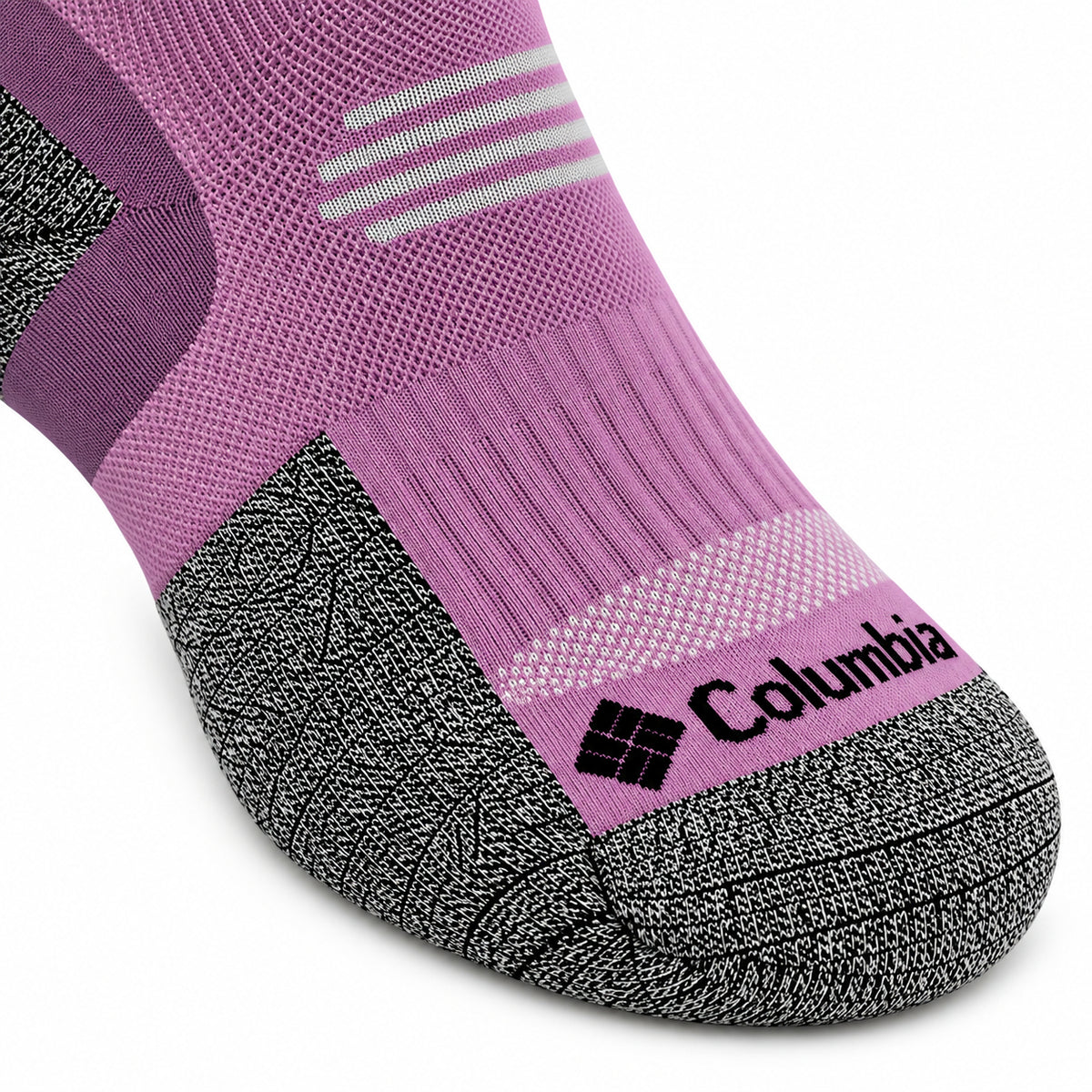 Columbia Unisex Purple Hike Crew Crop Socks (Non Returnable)
