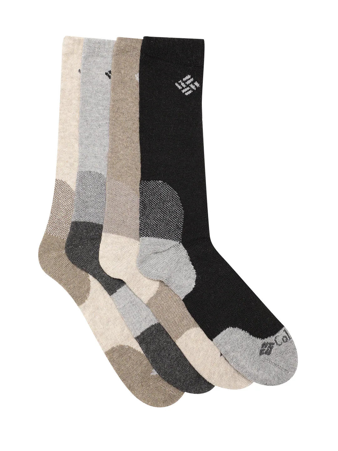 Columbia Men Red Basic Wool Crew  (4 Pair) (Non Returnable)