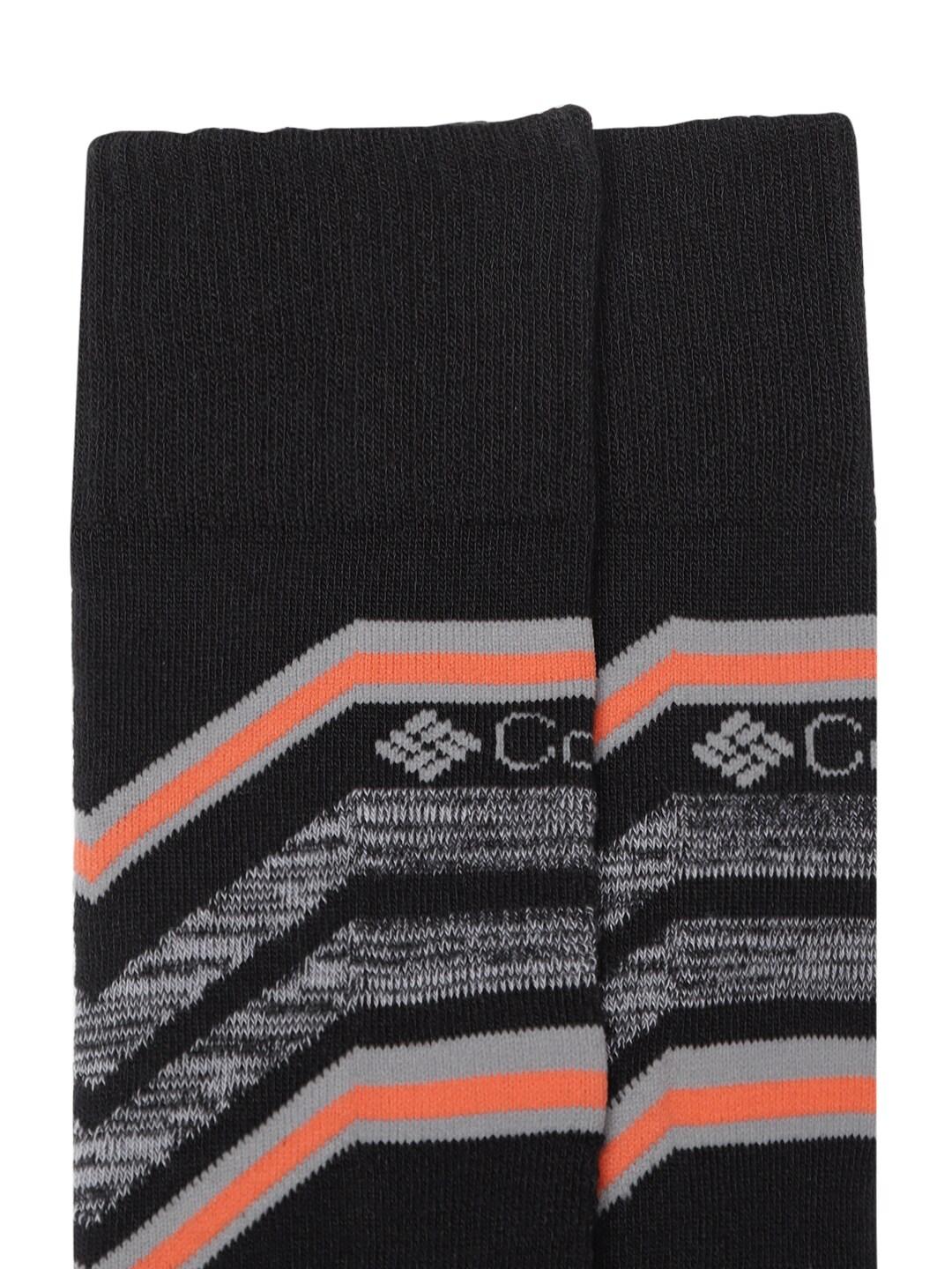 Columbia Unisex Black SOCKS UX 1P SKI OTC-SNOWDRF/M  (1 Pair) (Non Returnable)