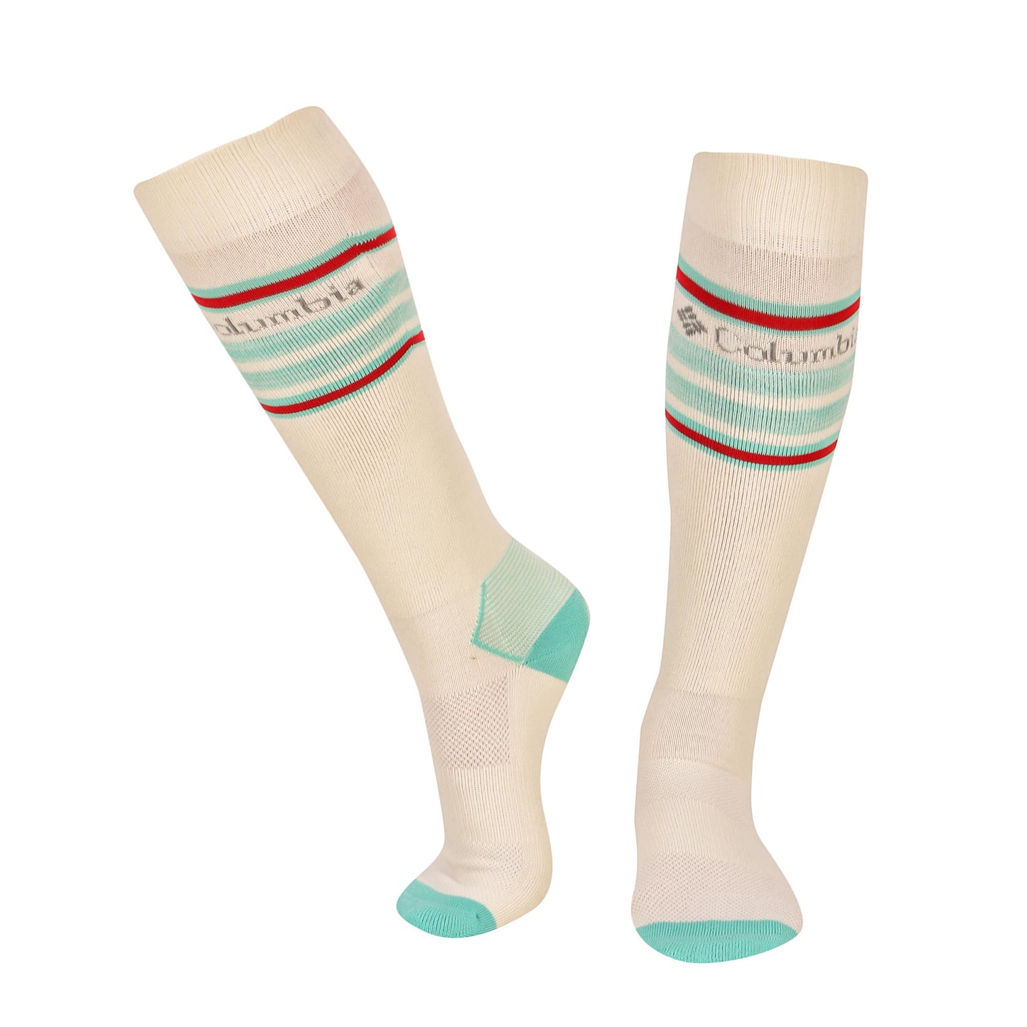Columbia Unisex White SOCKS UX 1P SKI OTC-SNOWDRF/M  (1 Pair) (Non Returnable)