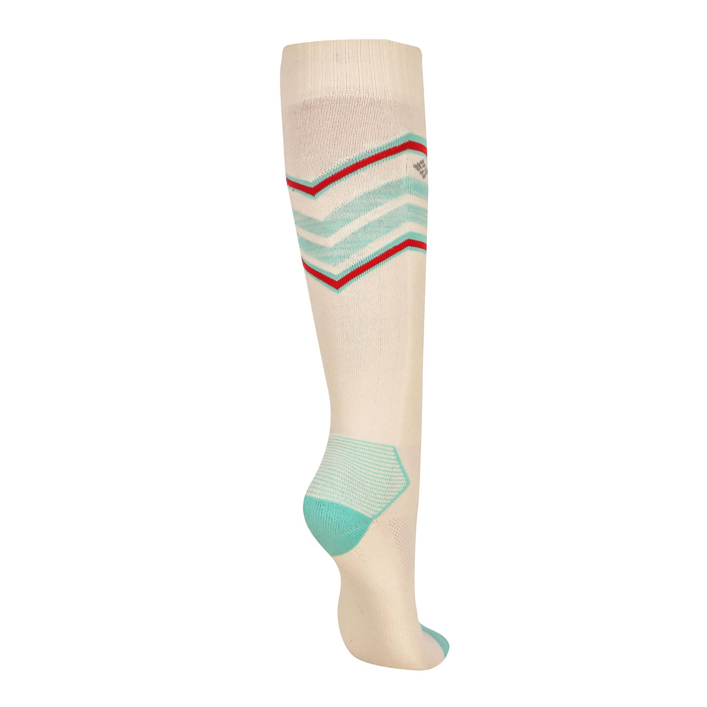 Columbia Unisex White SOCKS UX 1P SKI OTC-SNOWDRF/M  (1 Pair) (Non Returnable)