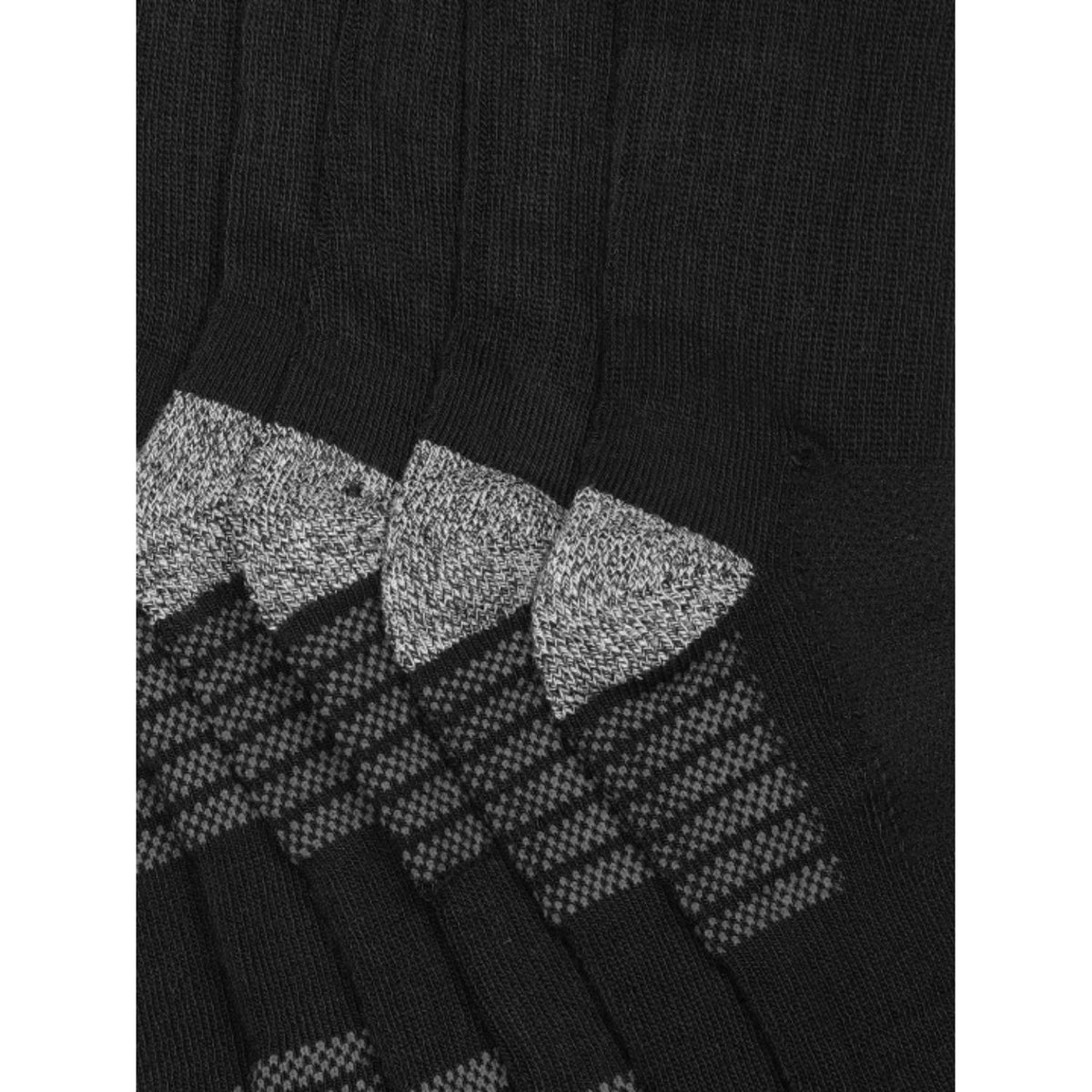 Columbia Men Black FASHION CREW WITH PIQUE FOOTBED  (6 Pair) (Non Returnable)