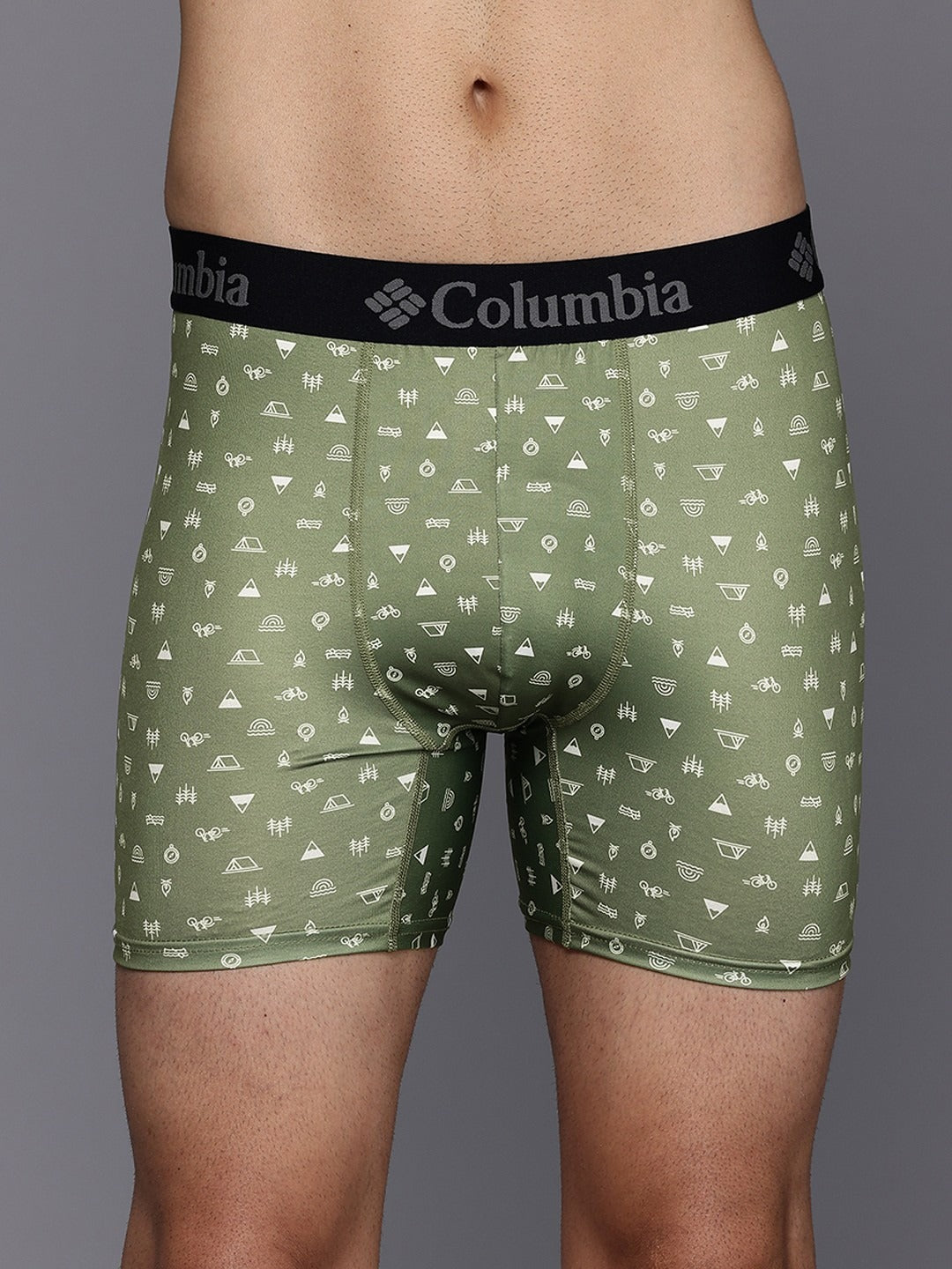 Columbia Men Multicolor Omni-Wick Printed Stretch Boxer Briefs - Pack of 3 (Non-Returnable)
