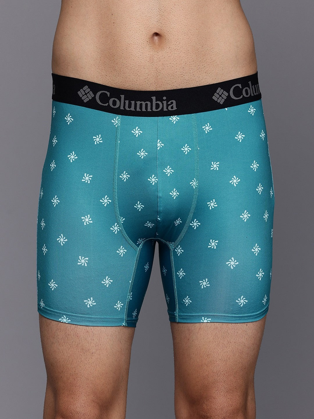 Columbia Men Navy Blue Omni-Wick Printed Stretch Boxer Briefs - Pack of 3 (Non-Returnable)